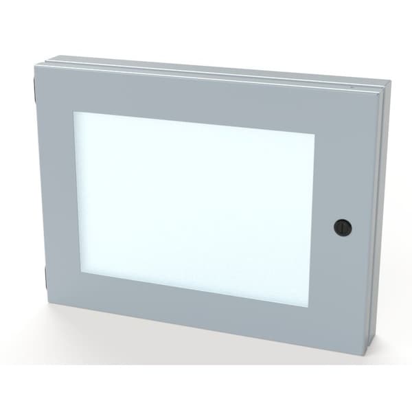 Hinged Window, 12 in. H x 16 in. W x 1-1/2 in. L, Polycarbonate